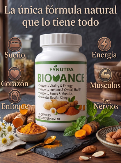 BIOVANCE - Fórmula Avanzada para los Nervios | Neuropatía y Dolor | 30 Cápsulas